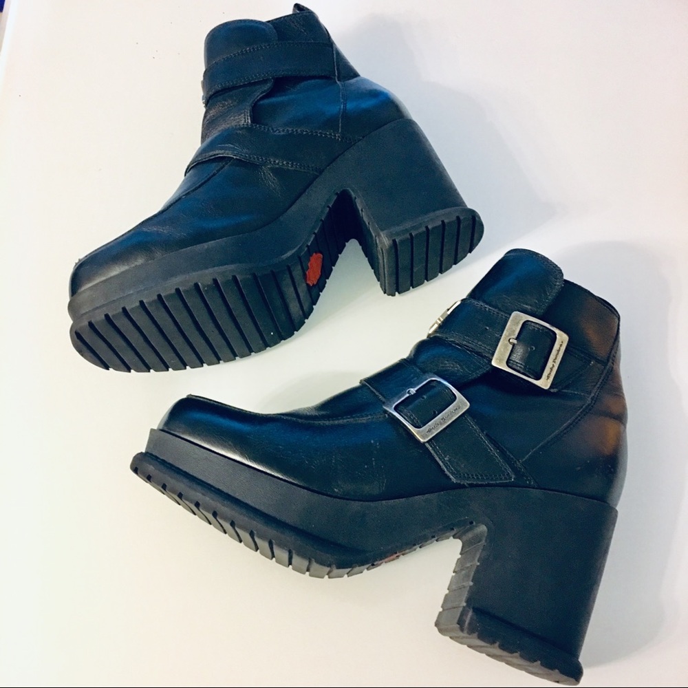Harley Davidson 90s Platform Chunky Bratz Boots